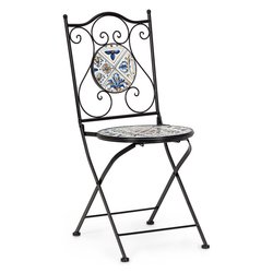 Sedia da esterno acciaio, ceramica MYKONOS 0805748