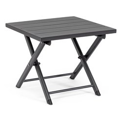 Tavolino da esterno alluminio TAYLOR Grigio scuro (44x43x36cm) 0663289