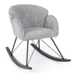 SIBILLA Sedia a dondolo Grigio chiaro