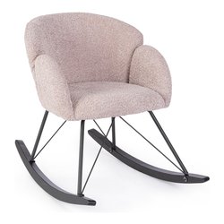 SIBILLA Sedia a dondolo Rosa antico