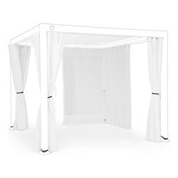 Set tende pergola poliestere OCEAN Bianco 0795779