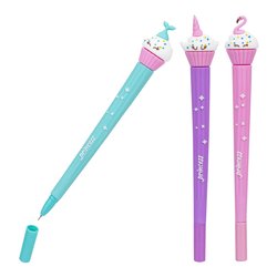 Penna sfera cappuccio Cupcake PIN UP tratto fine assortito 42828