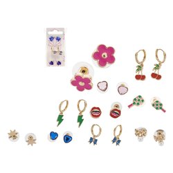 Orecchini 3 paia PIN UP Assortito 42834