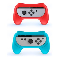 Grip Gamepad SWITCH 2 Dual Joy Con 2 Grip Set Blue e Red SWITCHNEWJOYCONGRIP