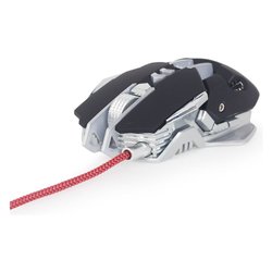 Mouse Gaming Programmable Black e Silver MUSG 05