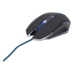 Mouse Gaming Wired Black e Blue MUSG 001 B