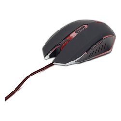 Mouse Gaming Wired Black e Red MUSG 001 R