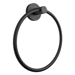 Porta asciugamani parete ad anello FELCE PLUS Nero opaco FP70 14