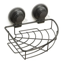 Porta oggetti box doccia Angolare HOT Nero opaco (27,5x13,6x12 cm) HO80 14