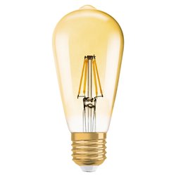 Lampadina led pera E27 (6,5W) , luce calda VINTAGE 1906 CLASSIC EDISON