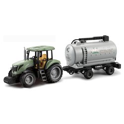 Radiocomando Trattore con cisterna 2,4 GHz scala 1:24 (50cm) Verde 2452