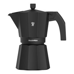 Caffettiera Alluminio 3 Tazze ITALEXPRESS Nero carbone 1361V