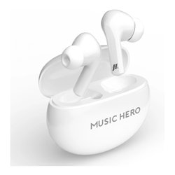 Auricolari microfono bluetooth MUSIC HERO X Beat Tws White MHTWSBEATBTNORW