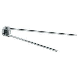 Porta asciugamani parete doppio a snodo FELCE PLUS Cromo lucido FP23 13