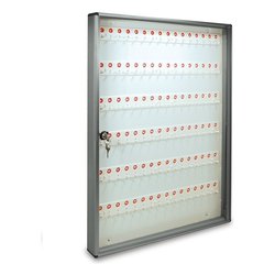 Bacheca chiavi 96 ganci Argento metallizzato (55x5x73 cm) 23BCN96AM