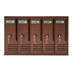 Cassetta posta condominiale 5 p (52x17,5x30cm) CUBO Ruggine 20C5RU
