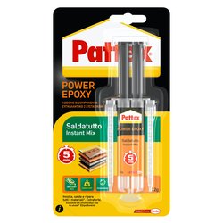 Collante bicomponente universale EPOXY Saldatutto Instant Mix Trasparente siringa 12 gr (a+b) 2751316
