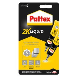 Colla specifica Acciaio liquido bicomponente Grigio 2 tubetti (a+b) da 11 ml 2864349