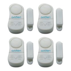 Contatto magnetico allarme 4 pz mini per porte e finestre Bianco 100324