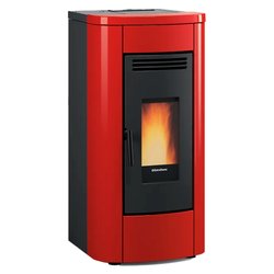 Stufa pellet 8kW KLAUDIA 5.0 Evo Bordeaux 5 stelle Classe A+ 1289900