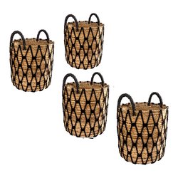 Set ceste 4 pz Naturale e Nero CP904BA 8694