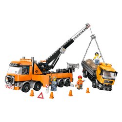 Carro attrezzi heavy duty con gru ( 793 pz ) CITY BIG VEHICLES 8a+ 60467