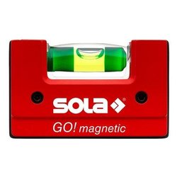 Livella manuale GO MAGNETIC (6,8 cm) Rosso bolla orizzontale 01621101
