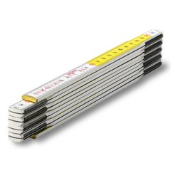 Doppio metro HF 2/10 Legno 200 cm Bianco 53021201