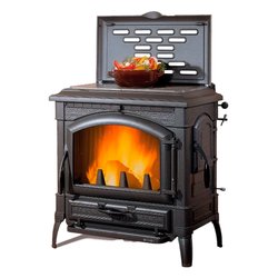 Stufa legna 11,9kW ISOTTA con cerchi 16 Nero antracite 4 stelle 3002240