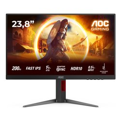 Monitor 23,8 ( IPS 1920x1080 FULL HD 200Hz ) Black e Red 24G4HA